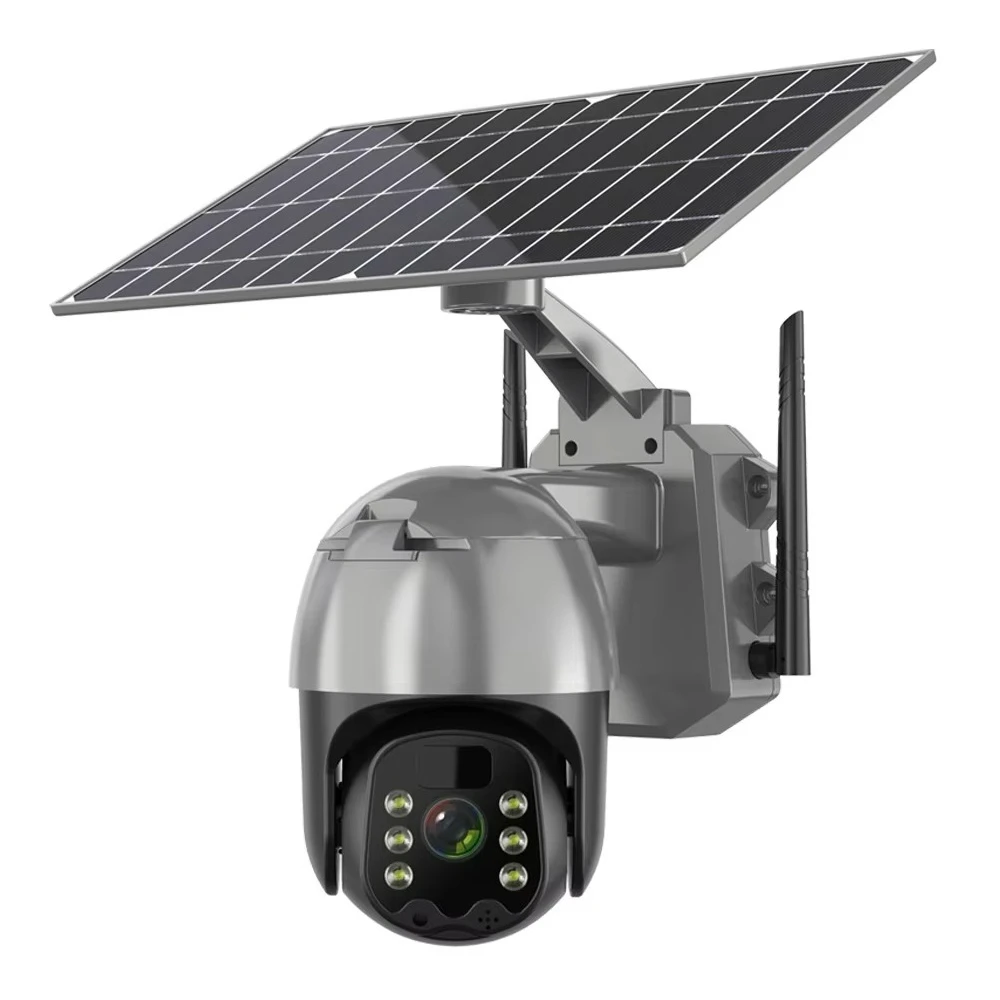 Telecamera CCTV 4G LTE alimentata a batteria UBOX Telecamera di sicurezza IP 4G PTZ esterna con pannello solare da 3 MP S10