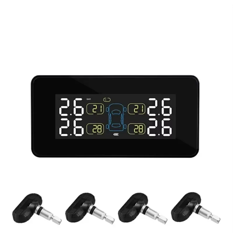 Sistem Pemantau Tekanan Ban Solar Tpms Nirkabel Universal Android Sensor Mobil Produsen Baru 2026