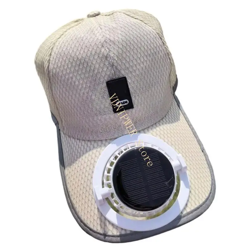 

Легкая охлаждающая шляпа Солнечная USB двойная зарядка 600 мАч регулируем