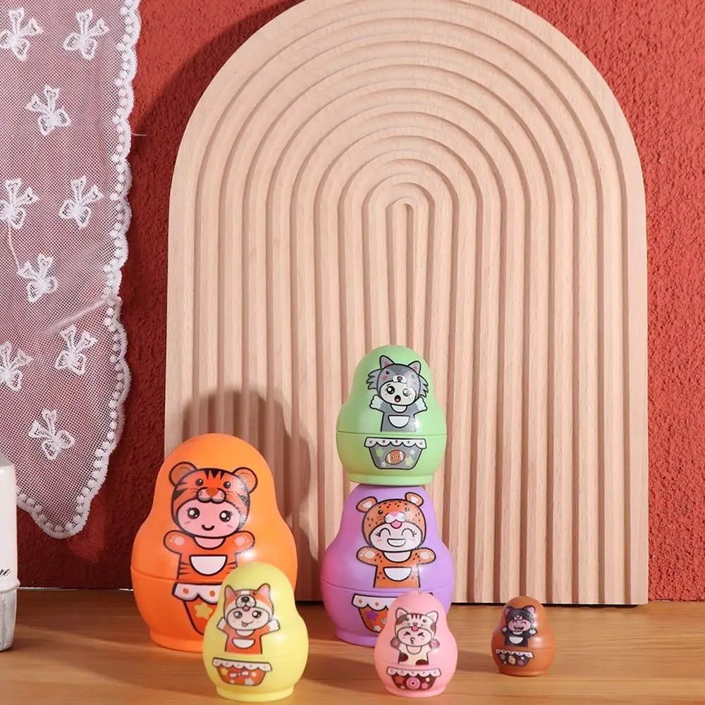 Familie nestelen 6-laags Russische nestelen 8-laags handverf Matryoshka ambachtelijke beeldjes handgemaakte stapelen verjaardagscadeau