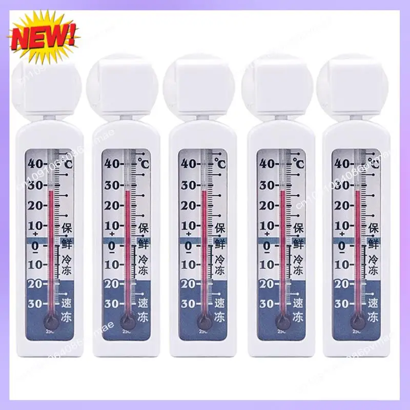 T24C 5 Piece Refrigerator Line Freezer Thermometer Fridge Refrigeration Temperature Gauge Monitor Home Use -30℃-40℃