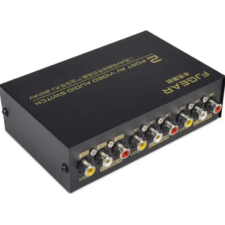 

AV Switch Box 2/4/8 in 1 out AV Audio Video Signal Composite for HDTV LCD DVD 3 RCA Switcher 8 to 1 Selector not Splitter