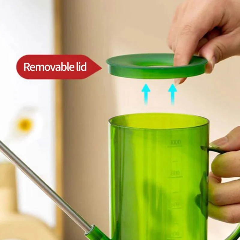 1/1,5 l Lange Auslauf Gießkanne Mit Gartenarbeit Schaufel Set Garten Bewässerung Sprühen Topf Für Indoor Outdoor Pflanzen blume Büro – Detail 5