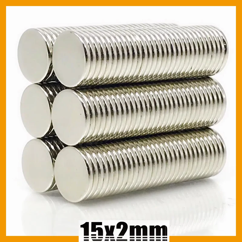 

10-500pcs 15x2mm Magnet Round Fridge Refrigerator Craft Kitchen Tool Garage Office 15*2mm Magnet Accessory