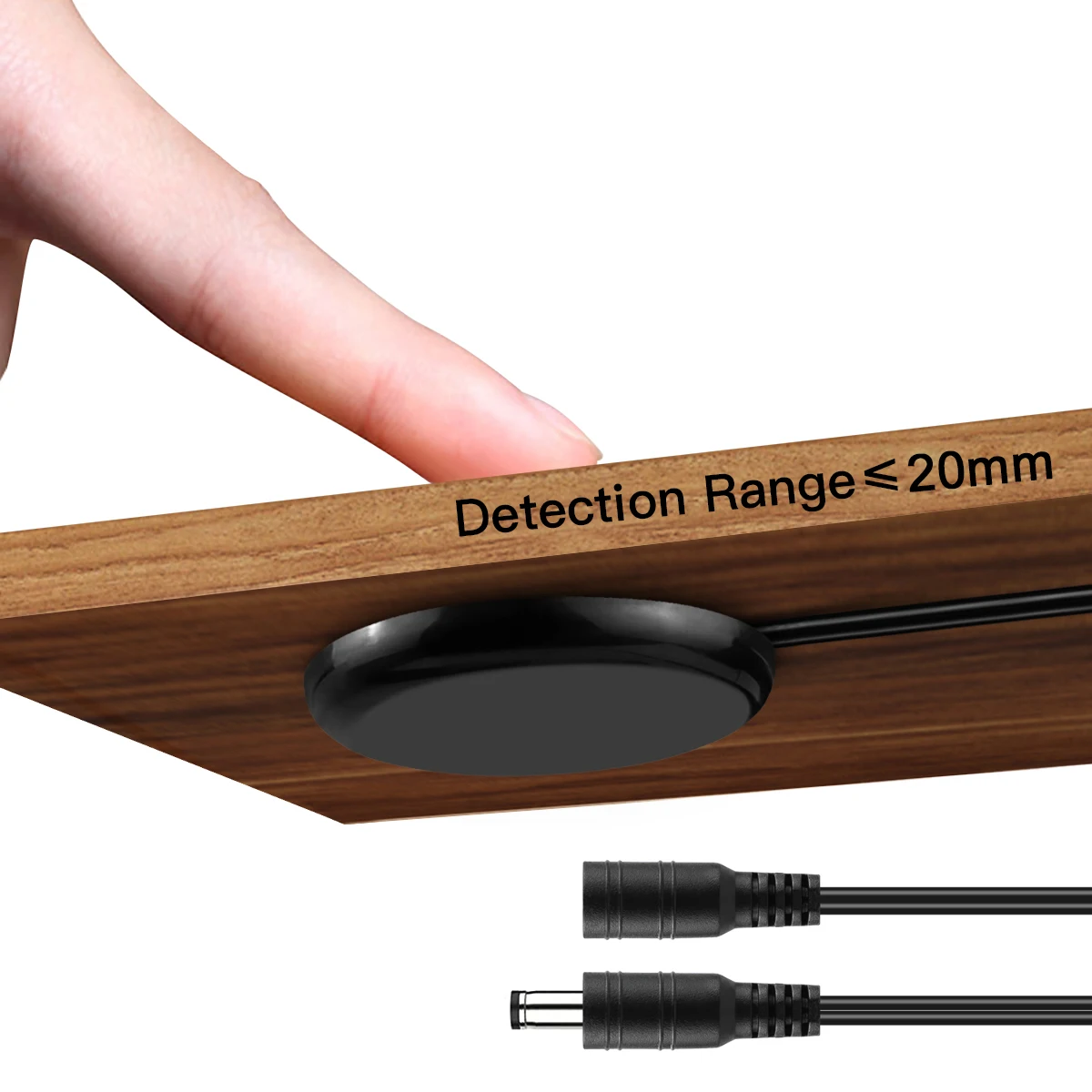 New Fashion Punch Free Touch Switch 5A Penetrating Wood Glass Hand Sweep Sensor Waving Dimming Work With 12V /24V LED Light