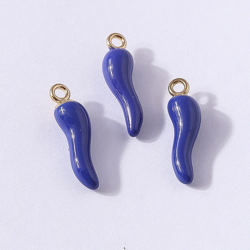 10 Stück 5x19mm süße Bonbonfarben Harz Lebensmittel Pfeffer Chili Charms Anhänger für Schmuckherstellung Tropfen Ohrringe Halsketten DIY Handwerk Geschenk – Detail 13