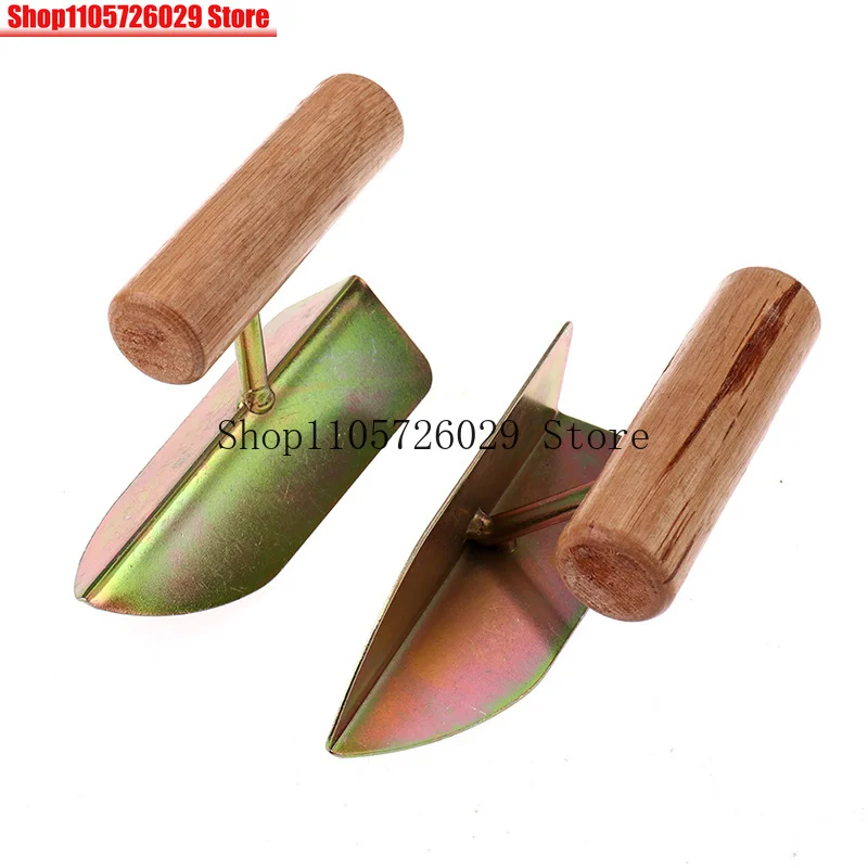 1Pairs Inner Corner and External Corner Wooden Handle Putty Knife Scraper Drywall Corner Shovel Puller Diatom Mud Tool Parts