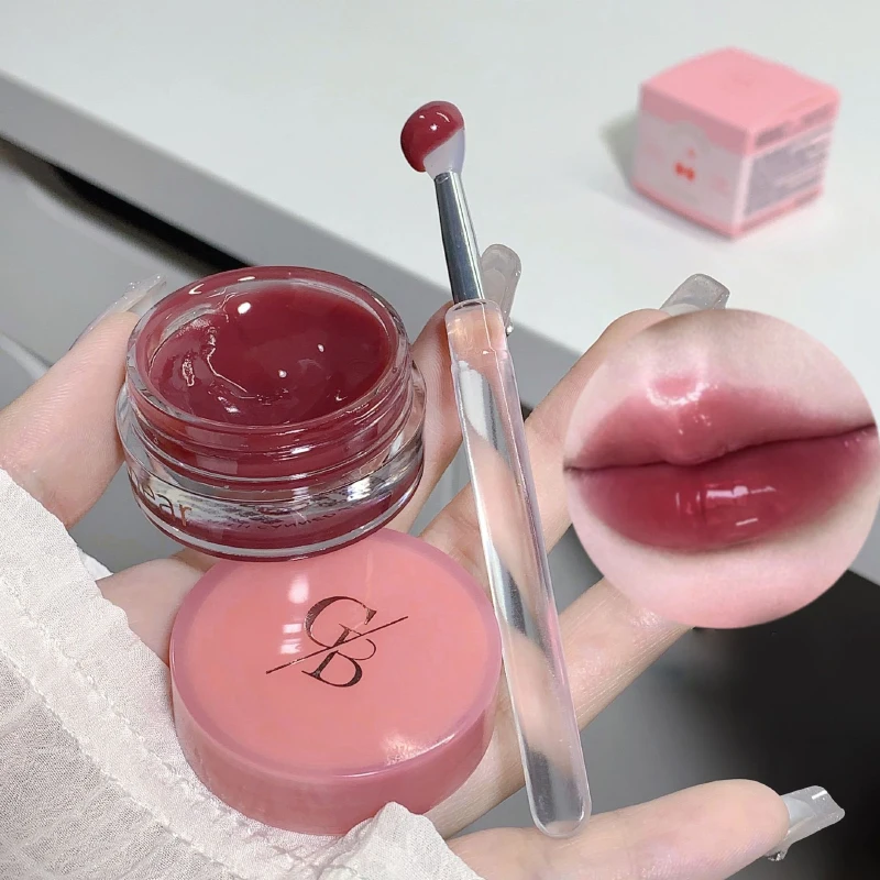 Gege Bear Jarred Jam Lip Gloss — Hydrating Water-Gloss Finish, Plumping Effect, Long-Wearing and Non-Transfer Formula for a Glas image 2