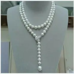 Top Grading AAAA Japanese Akoya 9-10mm white Pearl Necklace 50