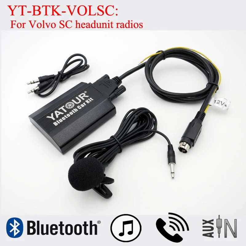 Yatour BTK VOLSC Qualcomm Hi fi Adapter Bluetooth z zestawem głośnomówiącym do zestawu słuchawkowego Volvo SC