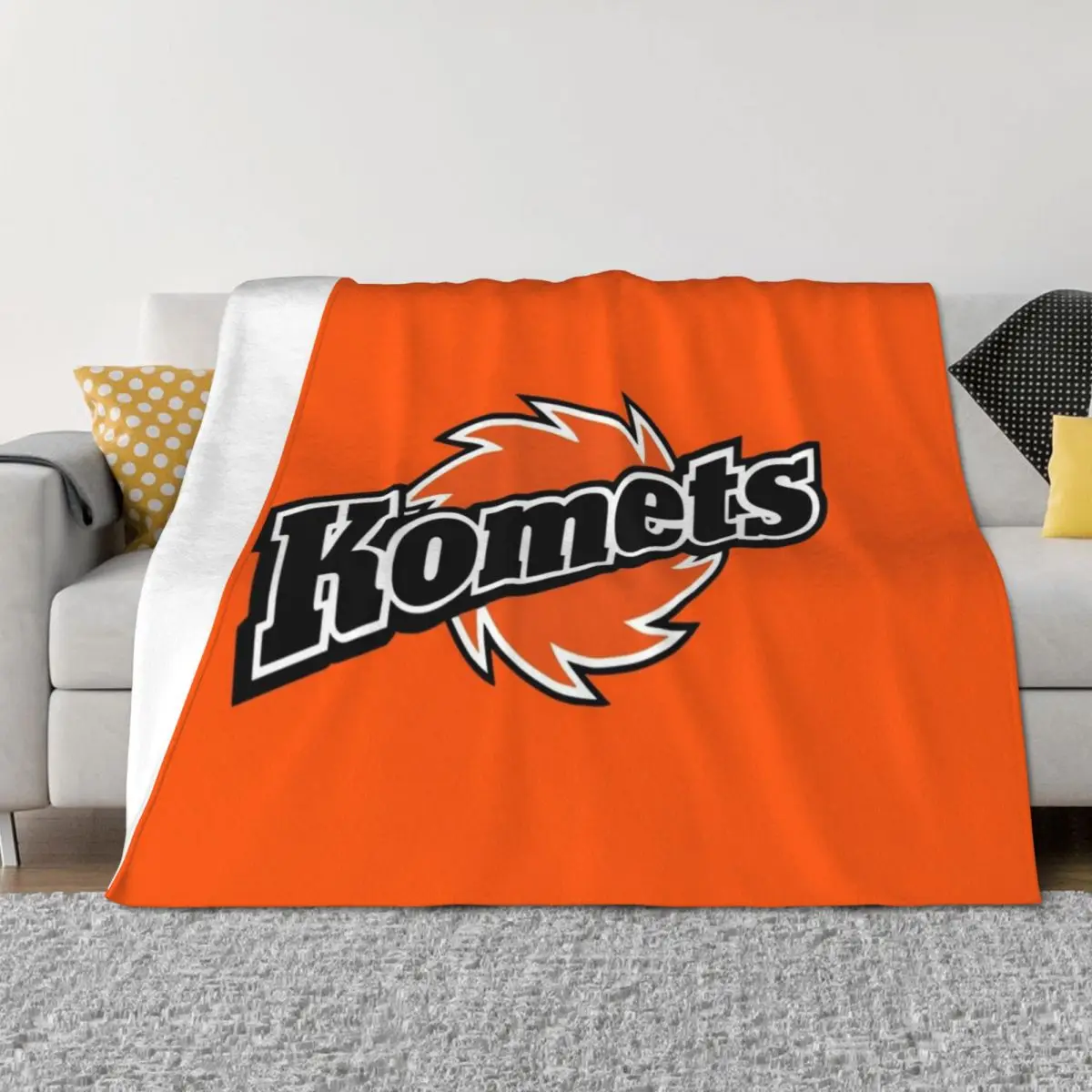 

Fort Wayne Komets Throw Blanket Vintage manga blankets and throws Luxury Designer Blankets