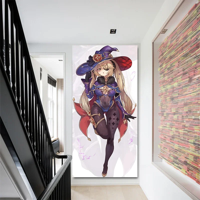 Genshin Impact Ganyu Video Game Posters Canvas Wall Art Paintings Home Decor Accessories for Living Room Pictures Decoration