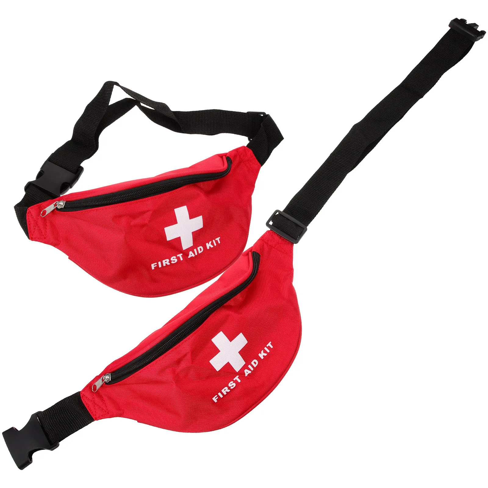 2Pcs Emergency Waist Bag Portable First Aid Kit Large Capacity Medicine Pouch for Outdoor Activities Home Vehicle