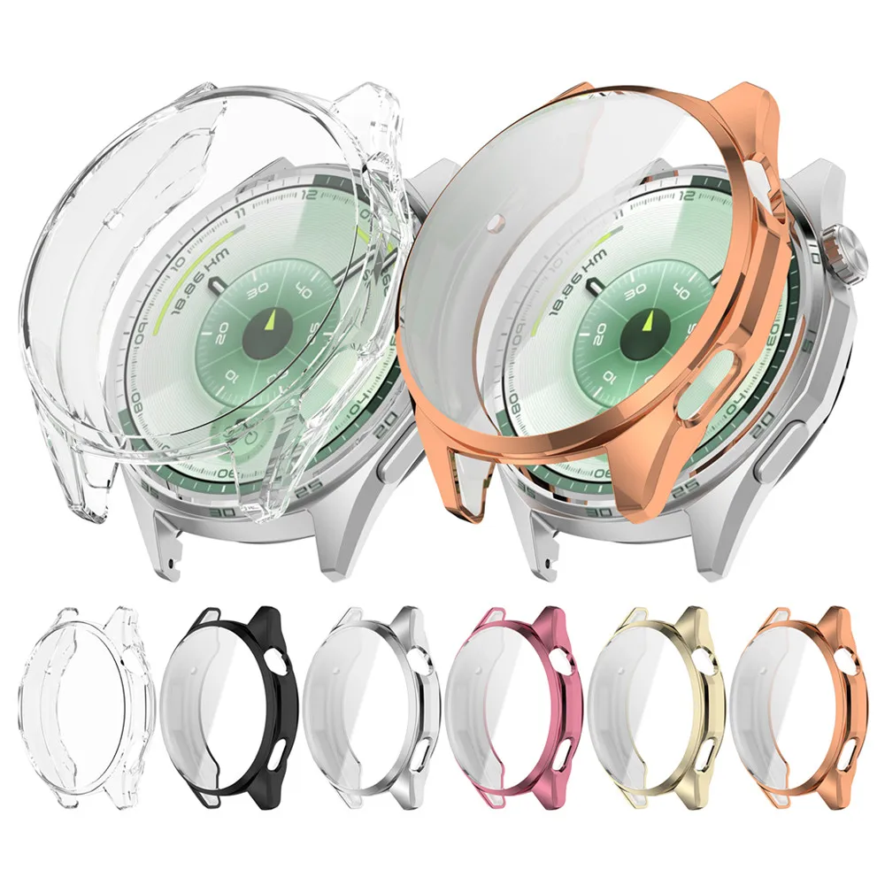 화웨이 워치 GT6 46mm용 TPU 보호 케이스 긁힘 방지 풀 프로텍션 스크린 프로텍터 범퍼 커버