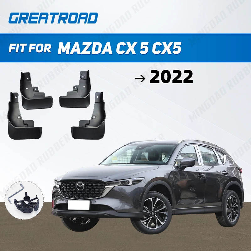 Mud Flaps For Mazda CX 5 CX5 2022 Splash Guards Fender MudFlaps Front Rear Mudguards Car Accessories