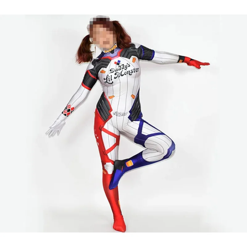 أحدث أزياء D.va التأثيرية DVA أزياء البطل الخارق لحفلة الهالوين Zentai بدلة Catsuit للبالغين والأطفال