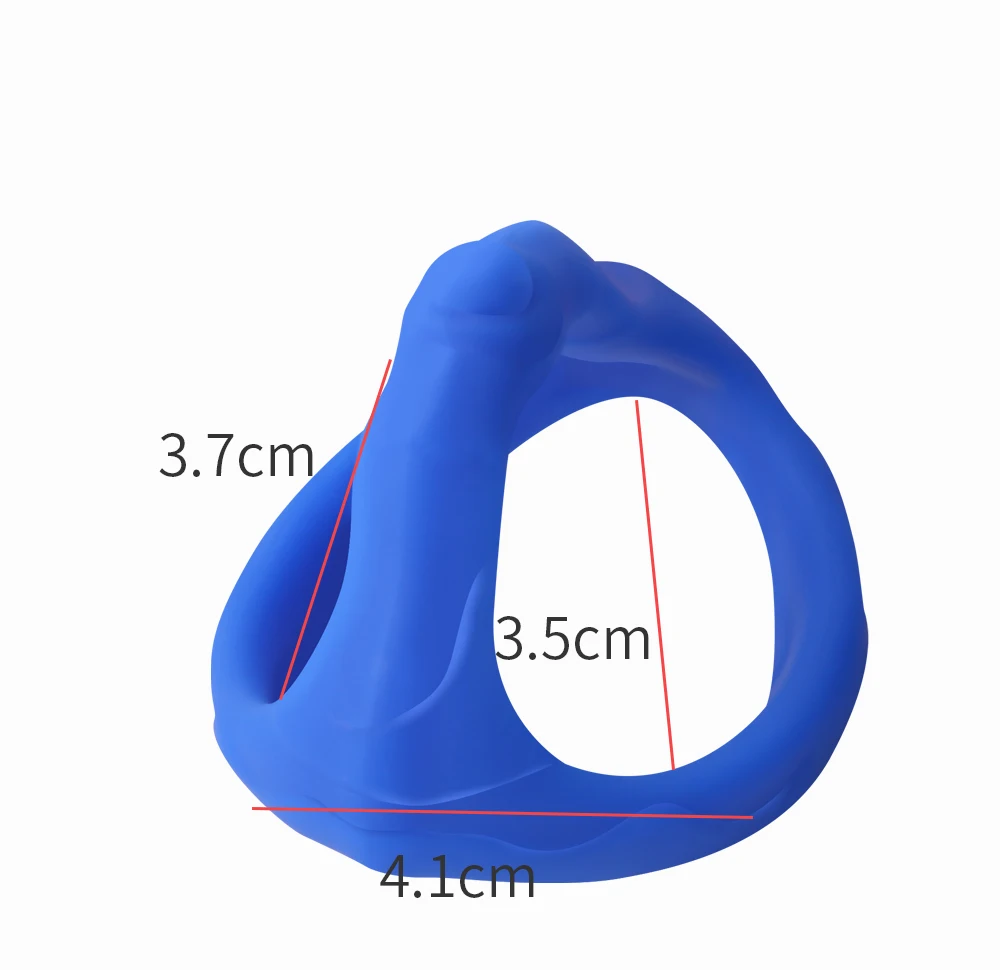 New Penis Ring Reusable Triple Silicone Semen Cock Ring Penis Enlargement Delayed Ejaculation Sex Toy for Men Dick Enlarger Ring