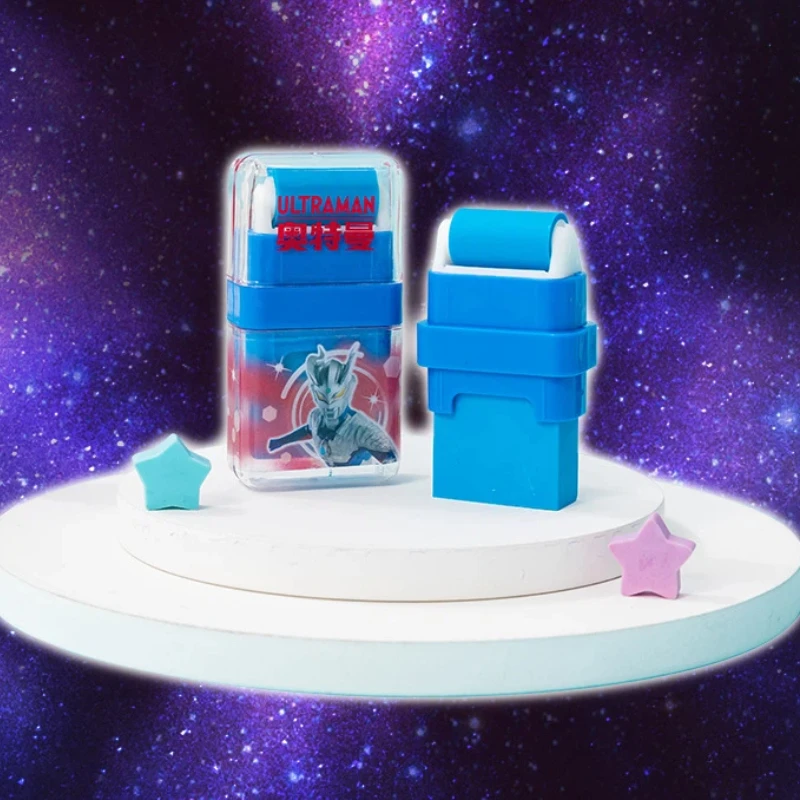 20pcs Yizheng Ultraman Roller Eraser Cute Pencil Chip Remover Student Stationery Supplies Gift Wholesale