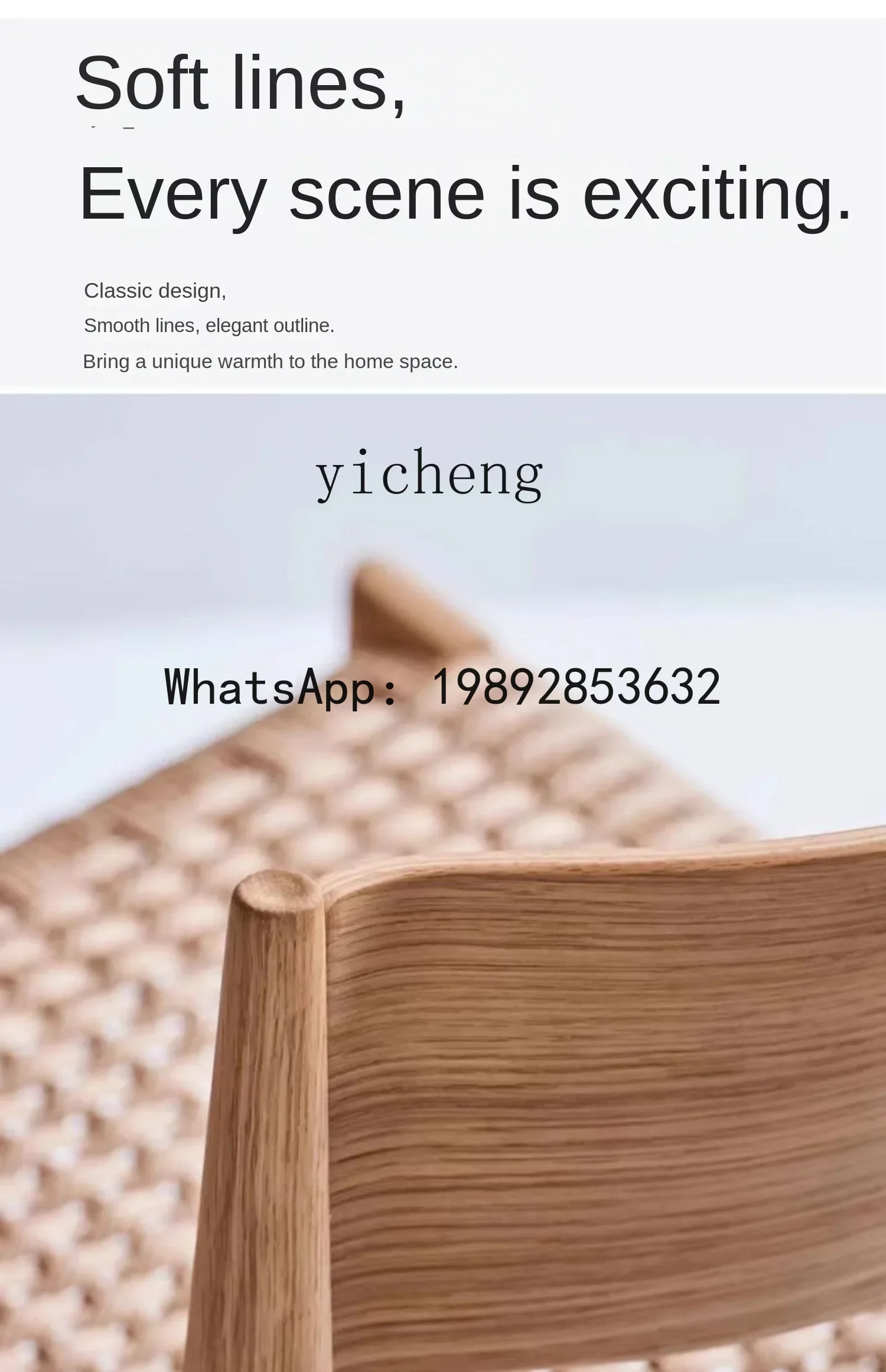 French Style Solid Wood Chair Folding Chair Cream Wind Silent Wind Log Home Stackable Middle and Ancient Chair