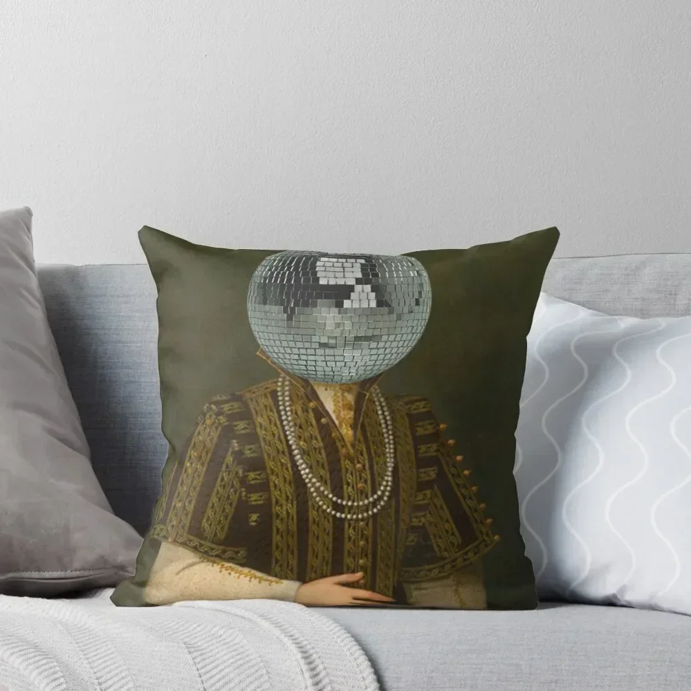 

Party Girl (Disco Head II) Throw Pillow Cushions Cover Cusions Cover luxury decor pillow