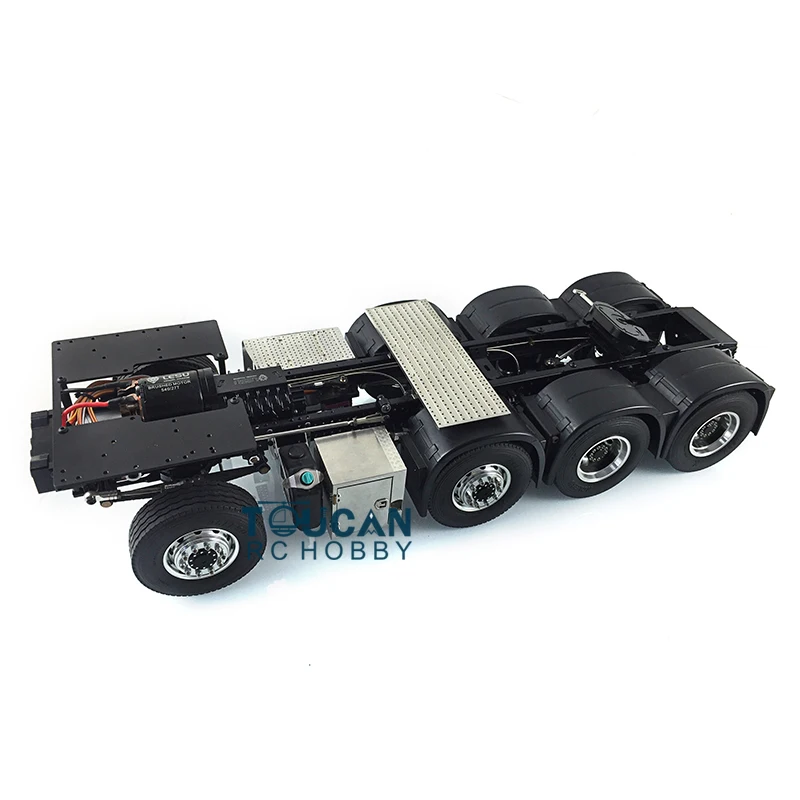 In Stock Lesu 1/14 Metal Chassis 4 Diff Axles RC Tractor Truck Spare Part For Adult Toys Rc Car 3363 Tamiyaya Toucan 56352 Model