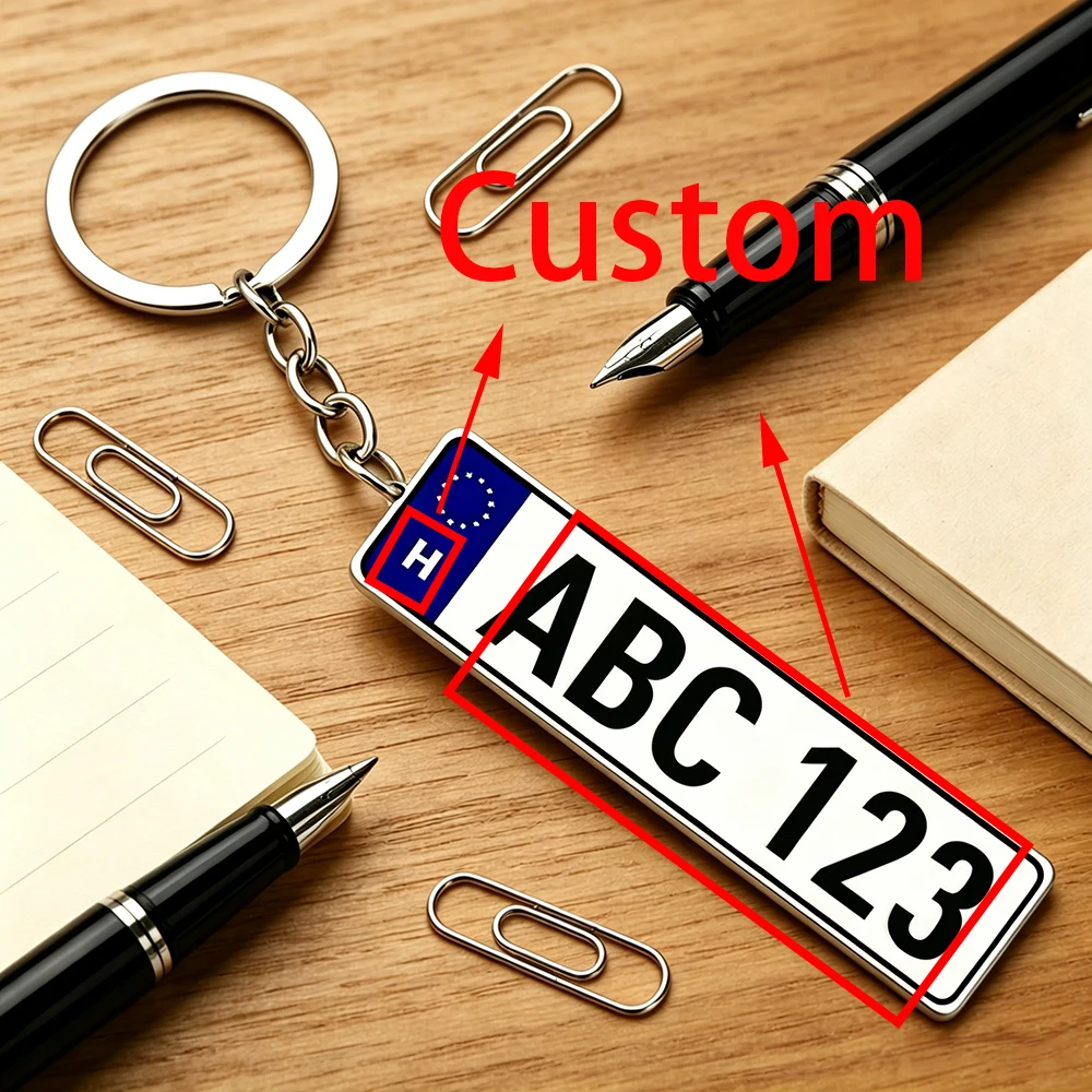 Personalized Acrylic License P - Initial Ring Custom recension och pris