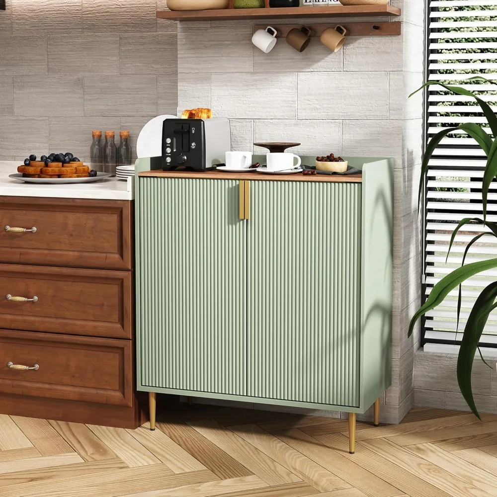 Armadietto da bar con portabottiglie, armadietto per liquori con struttura scanalata, credenza moderna da buffet per cucina Din