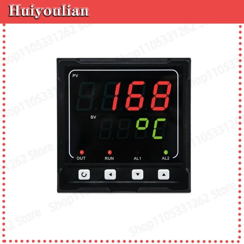 Single loop digital display temperature controller Pt100 K thermocouple RS485 communication pressure liquid level alarm