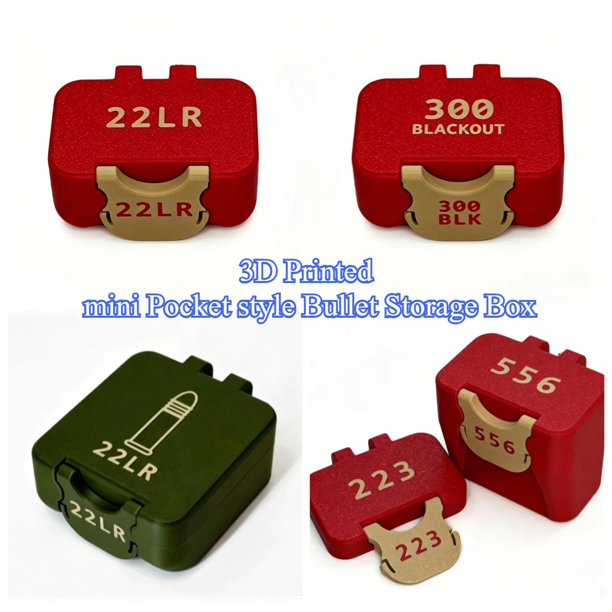 caixa-de-armazenamento-de-balas-estilo-pocket-impressa-em-3d-para-22lr-300blk-223rem-556nato-varias-capacidades-disponiveis-em-vermelho-e-verde-militar