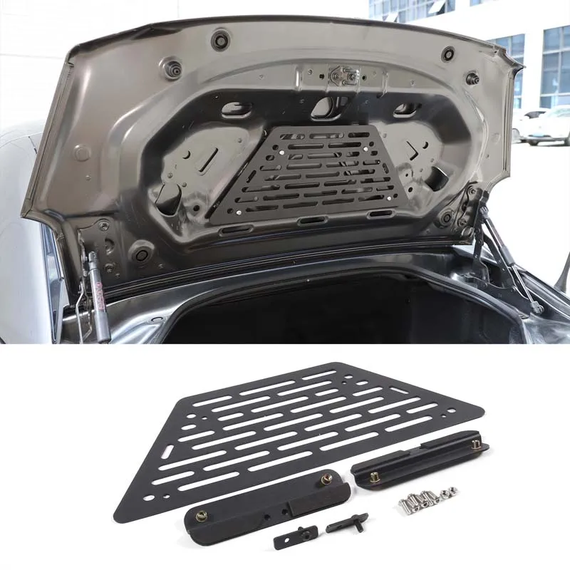 For Mazda MX-5 2016 + Molle Panels Car Rear Trunk Shelf Storage Debri Racks Cargo Organizers Aluminum Alloy Auto Accessories