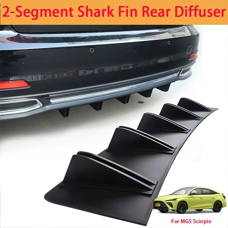 For MG5 Scorpio Shark Fin Rear Diffuser Split Chassis Spoiler Auto Aerodynamic Parts Aerodynamic Modification
