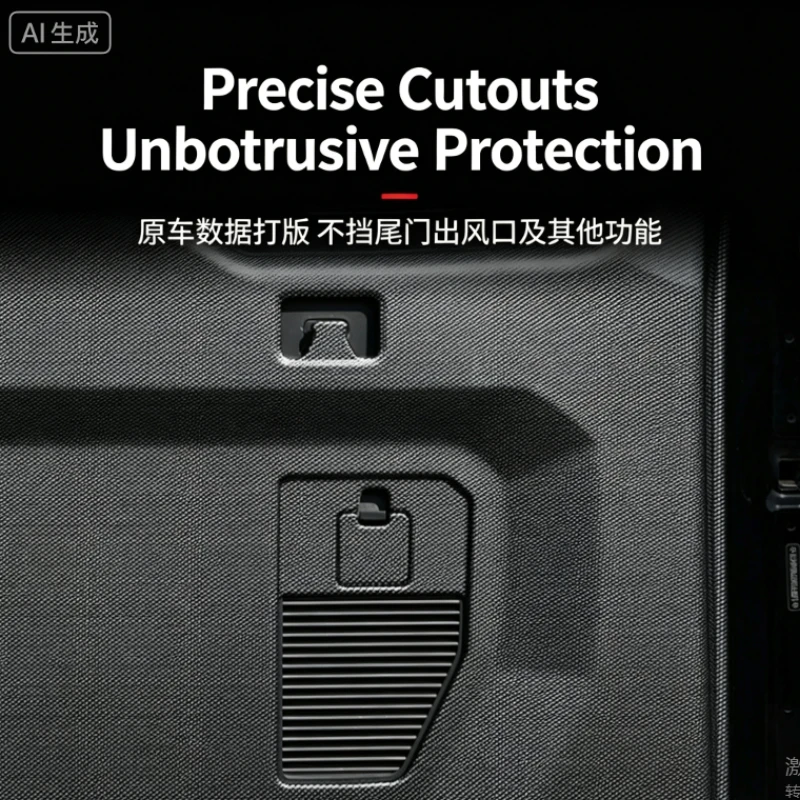 For 2023-2026 GWM Tank 400/Hi4-T/Hi4-Z Tailgate kick plate - protective plate collision resistant trunk scratch resistant