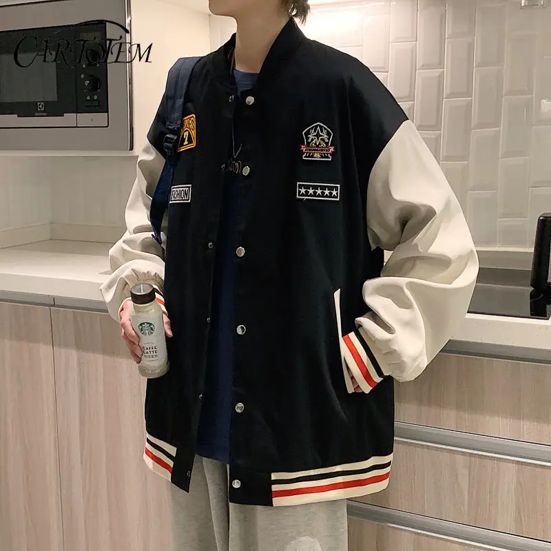 

Мужская куртка на весну и осень, большой размер, новая красивая осенняя бейсбольная форма, повседневная куртка