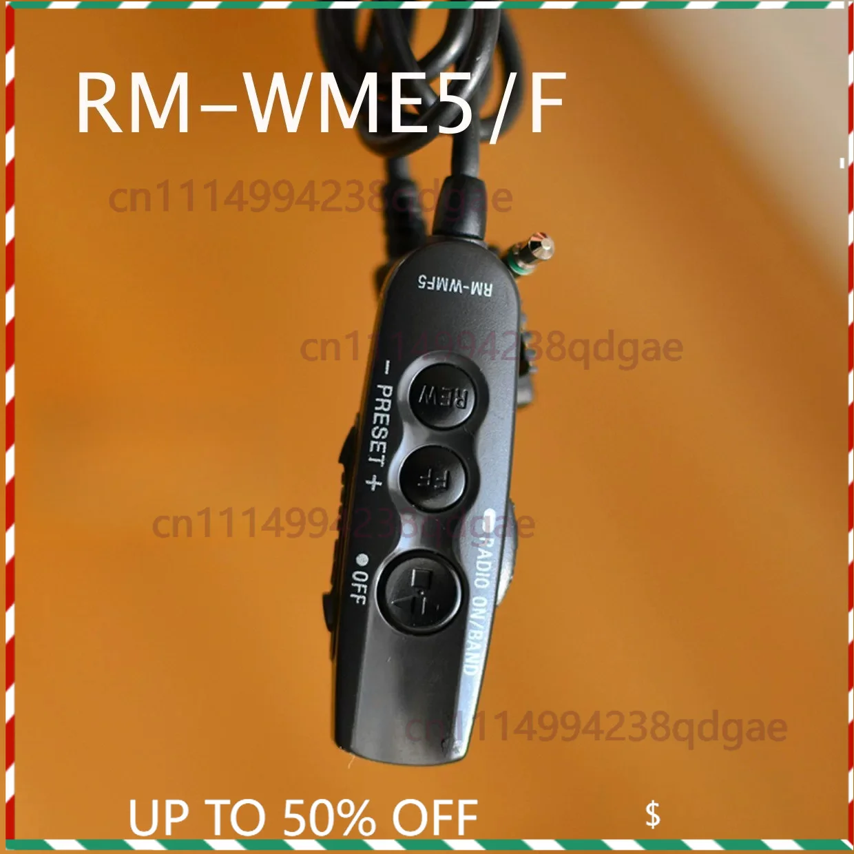 Used Remote Control For Sony Mid‑Late Cassette Walkman WM‑EX677 FX675 Multi‑Pin Remote Hand Controller