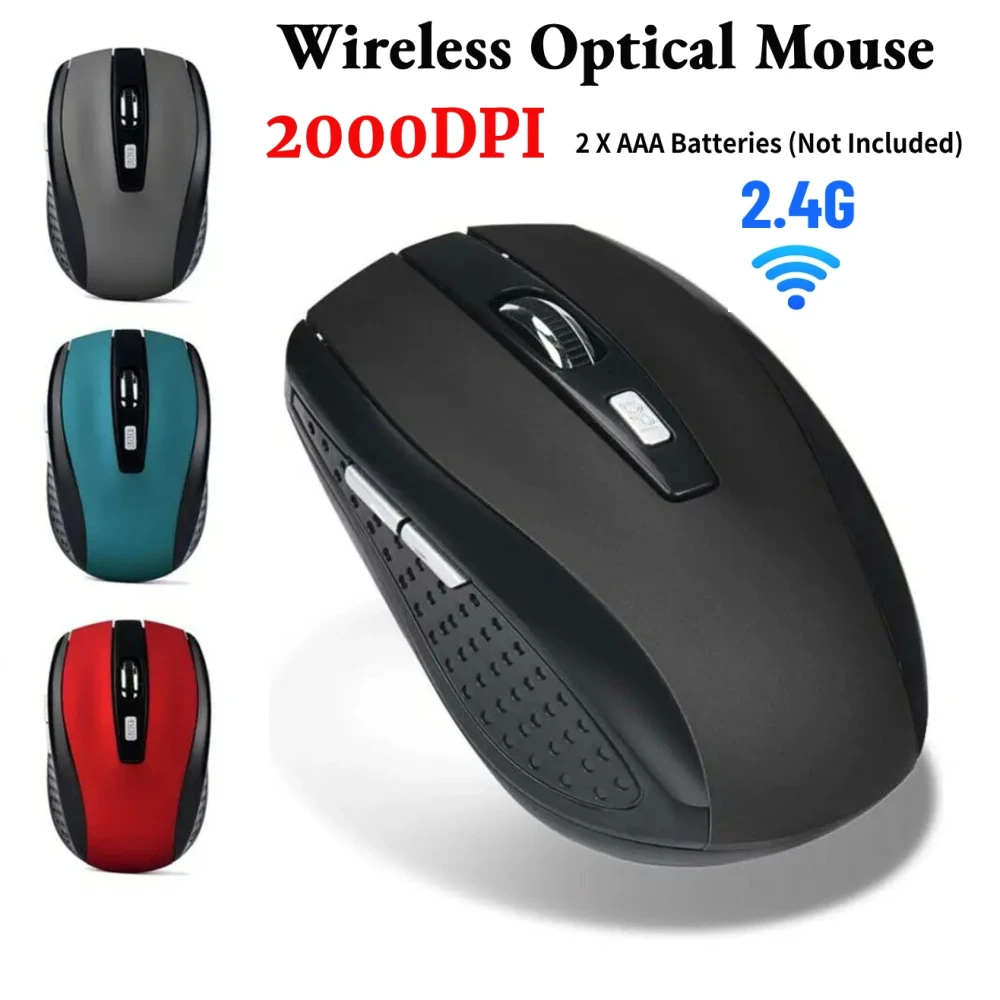 2.4GHz Mouse RatonWireless Gaming Adjustable DPI Gaming 6 Buttons Optical Mice With USB Receiver For Computer PC Accessories