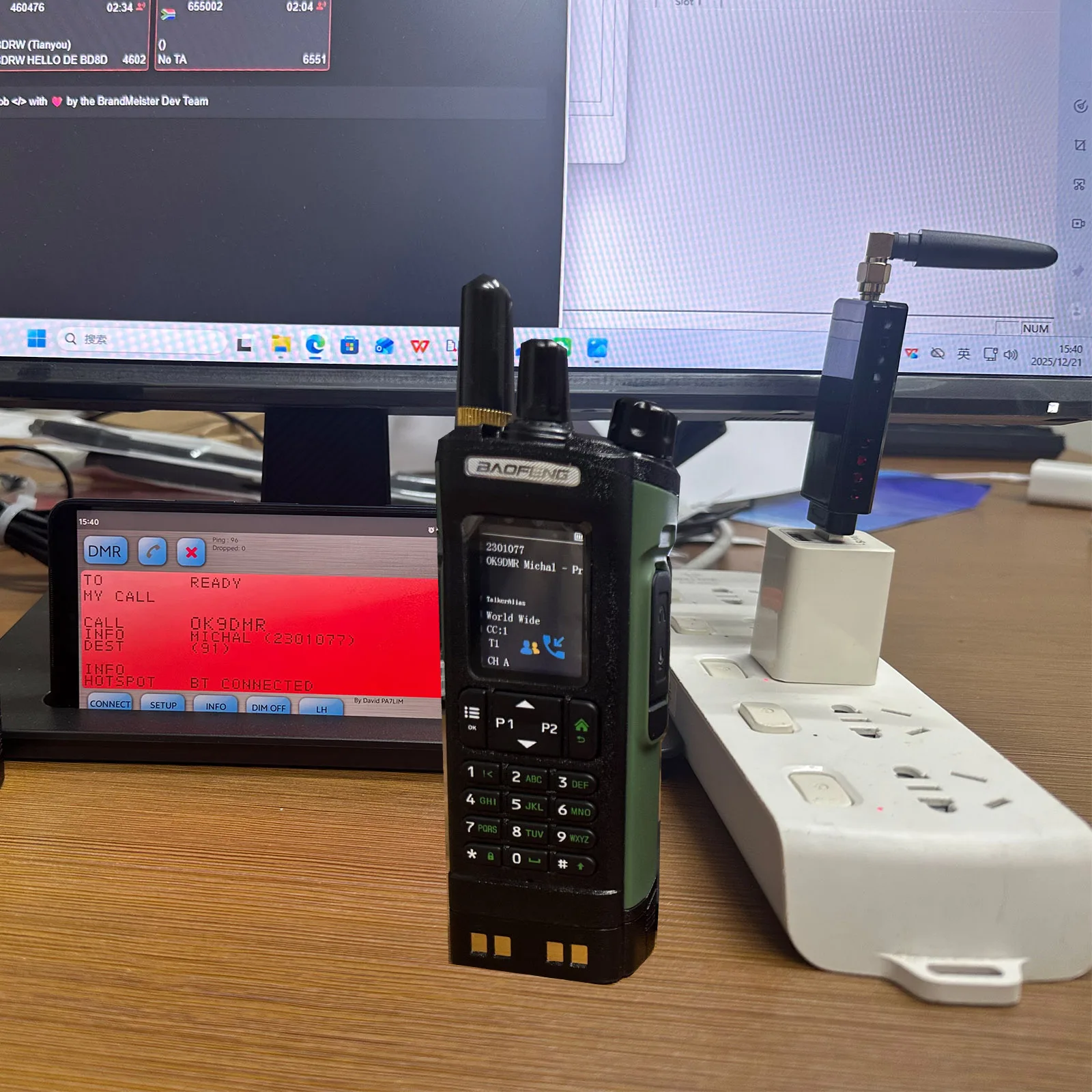 USB Plug MMDVM Hotspot untuk Walkie Talkie BlueDV Simplex DMR Hotspot dengan Modul Bluetooth Bawaan