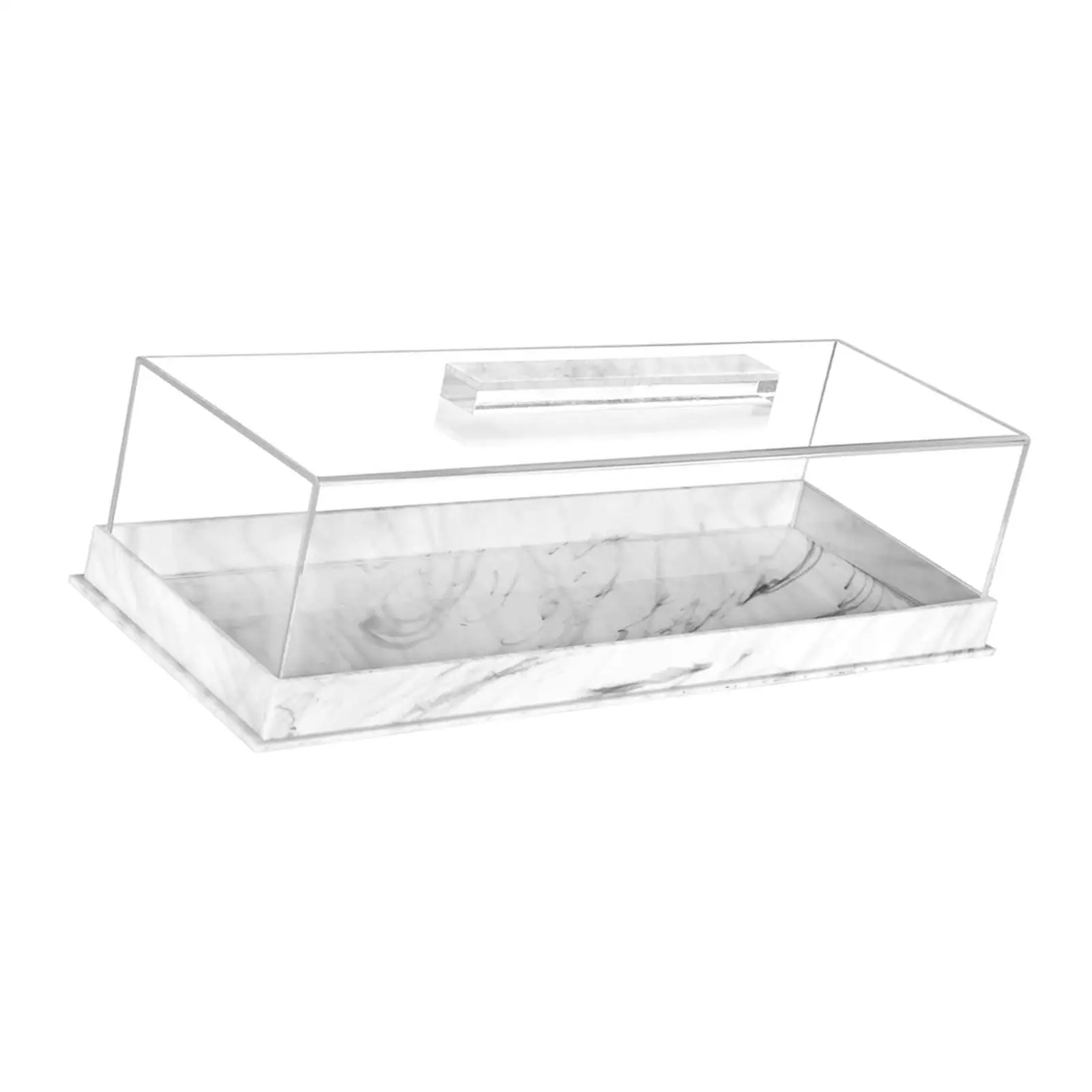 Acrylic Bakery Pastry Display Case Cupcake Box Cupcake Carrier Cupcake Keeper for Cookie Cheesecakes Baked Treats Pies Pastry