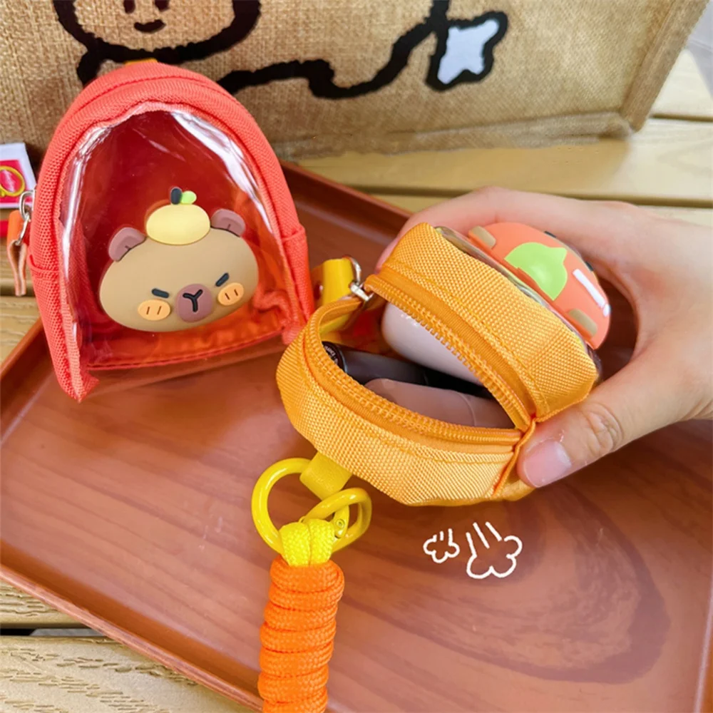 Cute Animal Coin Wallet Compact Coin Purse Mini Storage Bag Safe Closure Transparent Coin Purse For Daily Use Handbag Gifts