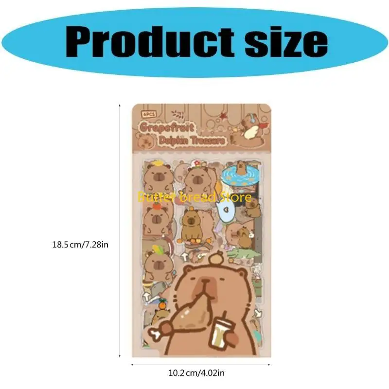 Pegatina animales animales W89C Pegatina estética resistente agua para laptop álbumes recortes