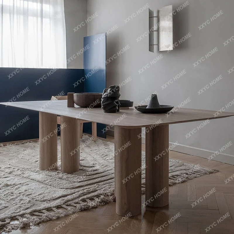 Jpersonalized modeling solid wood table creative cafe dining table and chairs retro restaurant dining table
