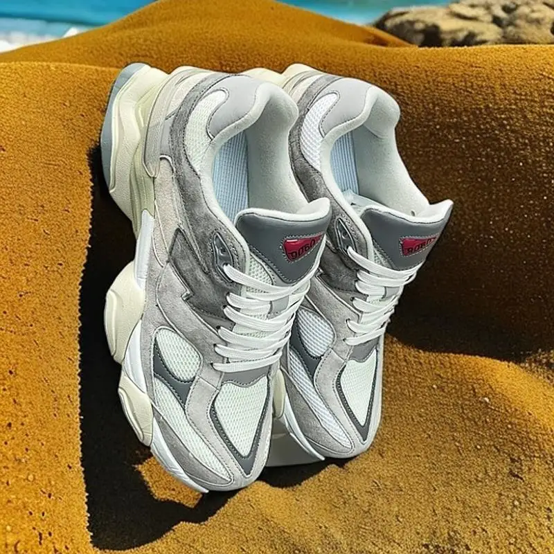 

Retro elephant hooves, height increasing dad shoes, thick soled low cut casual sports running shoes for men and women