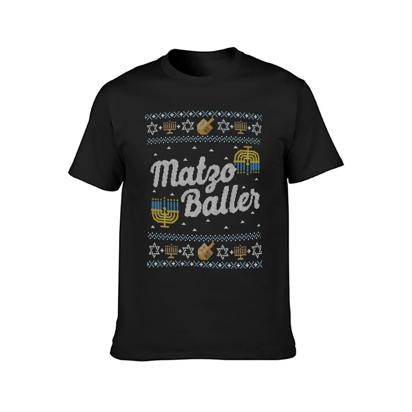 Funny Ugly Hanukkah Sweater, Matzo Baller Matzah Balls T-Shirt summer clothes sports fans men t shirts