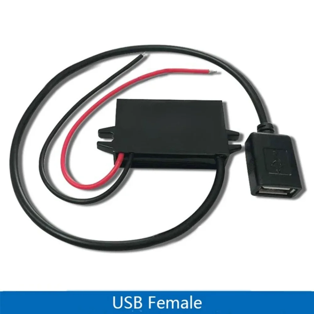 DC-DC 12V to 5V 3A 15W Mini Micro USB Step Down Car Power Converter Voltage Power Supply Output Adapter with Reverse Protection