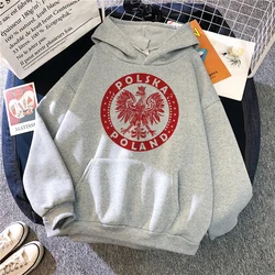 Poland hoodies women streetwear sweat y2k sweatshirts pulls women Winter  sweater