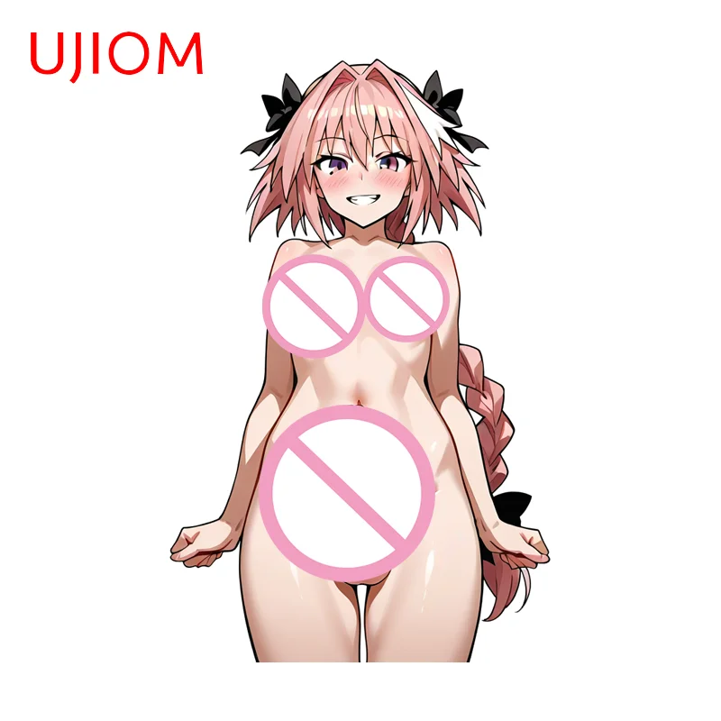 UJIOM Astolfo Hot Alluring Femboy Wall Sticker Cool Computer Case Decal Unique Scratch-proof Room Decoration Accessories view 2