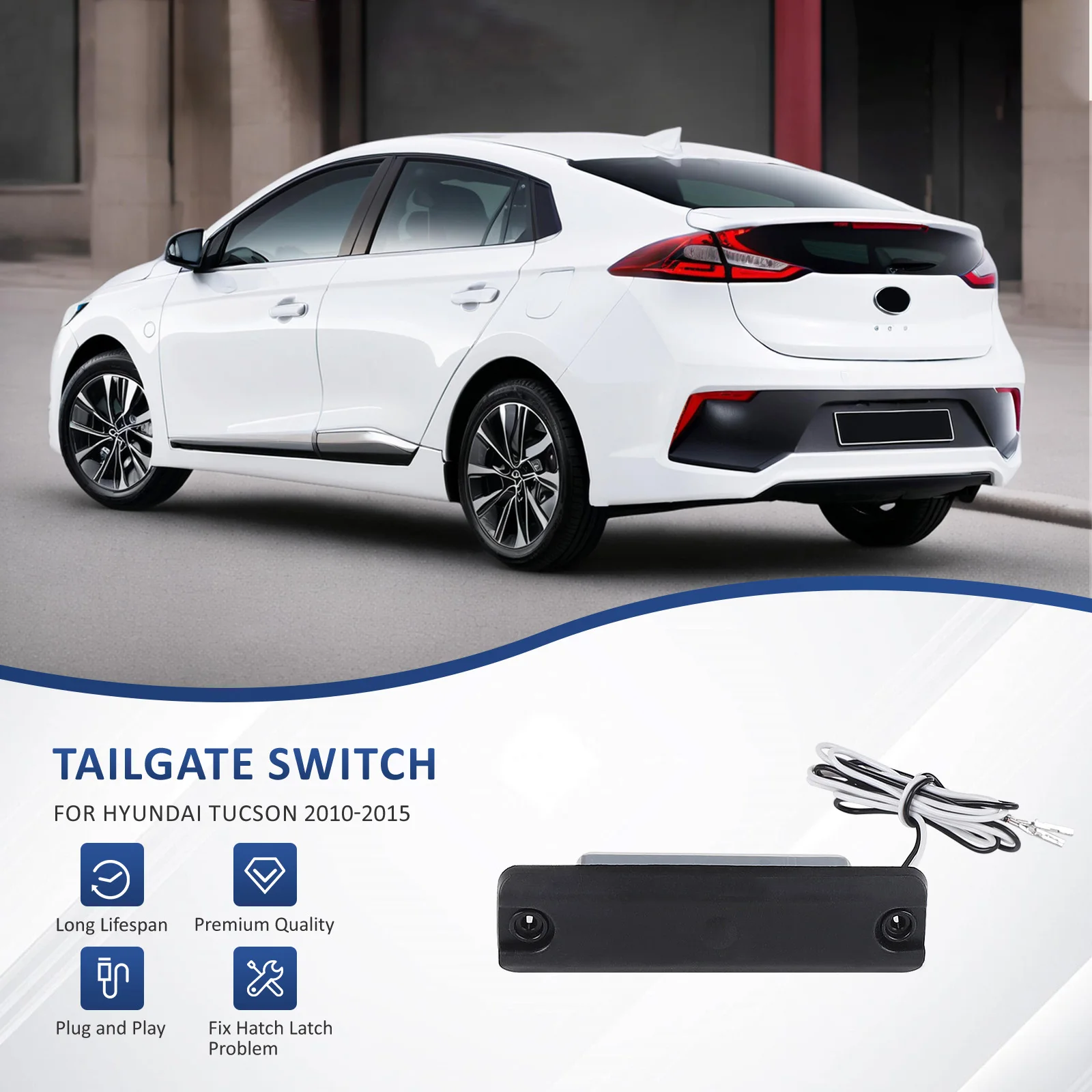 

81260-2S000 812602S000 Black Tailgate Switch Opening Button High Quality Car Accessories For Hyundai Tucson 2010-2015