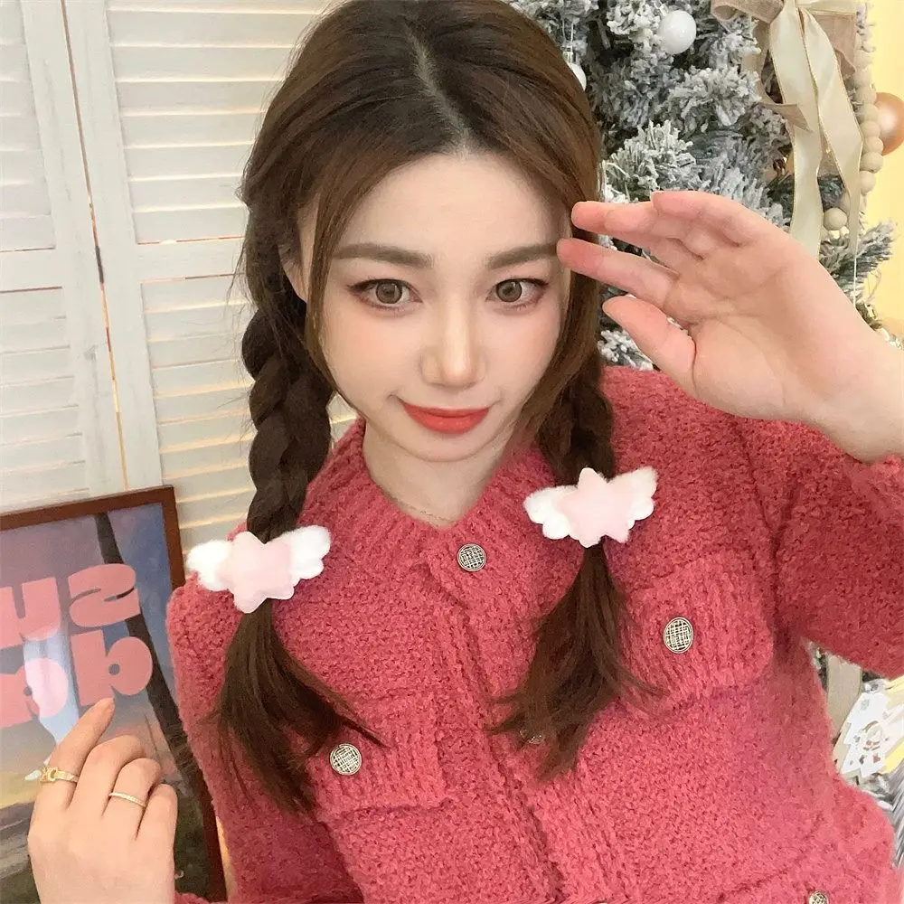 กิ๊บติดผมรูปดาวน่ารักสไตล์มินิมอล เครื่องประดับผม ตุ๊กตาขนนุ่ม กิ๊บติดผม BB  ที่คาดผม  กิ๊บติดผมฟูฟ่องหวานๆ สำหรับใช้ในชีวิตประจำวัน