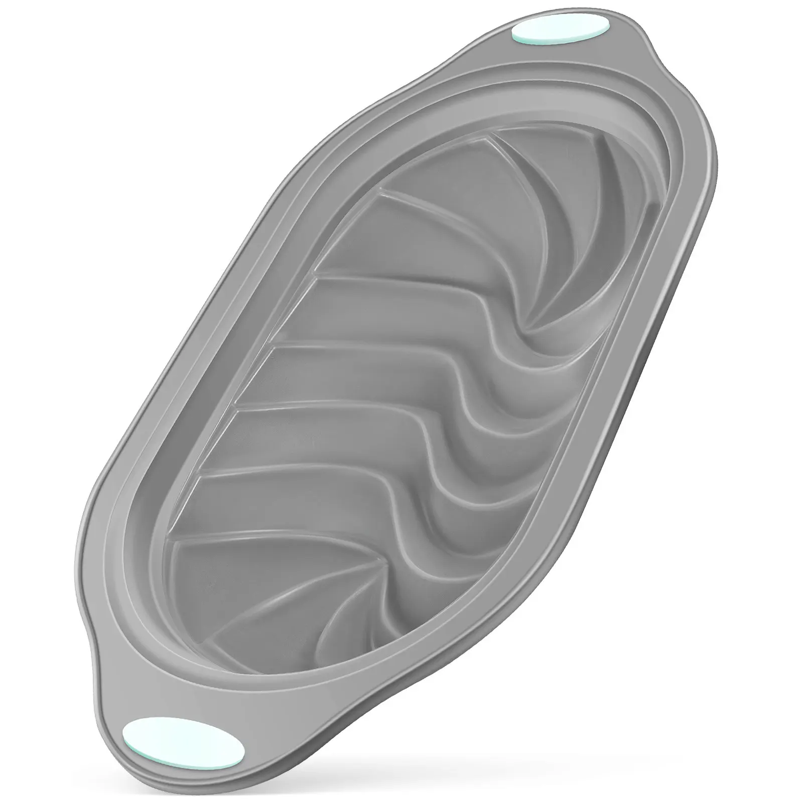 

Silicone Toast Bread Baking Mold Swirl Shaped Loaf Pan Nonstick Flexible Heat Resistant for Home Bakery Oven Microwave Freezer