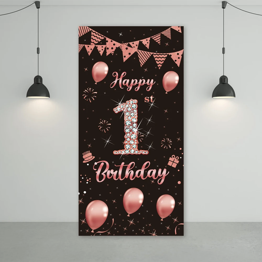 Photography Background for 18st Birthday Party 1/3/15/18/21/30/40/60/80st Backdrop for Birthday Theme Decor Photo Booth 1mx2m