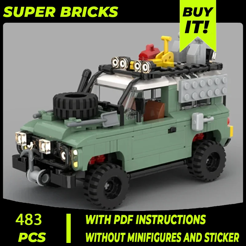 

Moc Building Blocks Classic Defender Of Car Model Series 90 Technical Bricks DIY Assembly Famous Toys For Childr Holiday Gifts